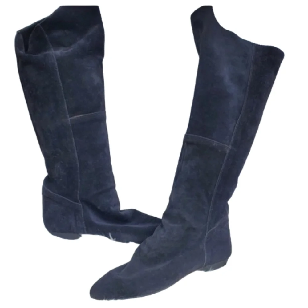 Vintage Suede Slouch Boots 8.5‎